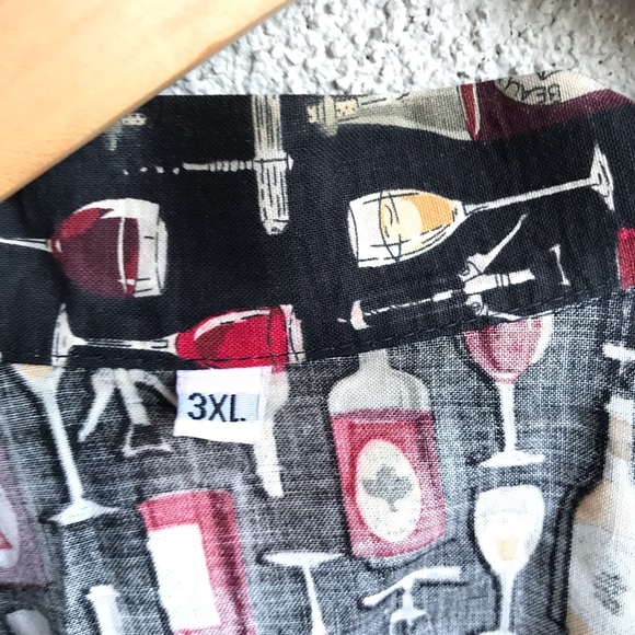 Custom Made Zip-Front Wine Smock 3XL - Picture 4 of 6